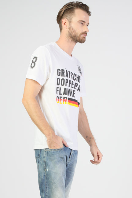 T-Shirt Lengan Pendek Germany Offwhite