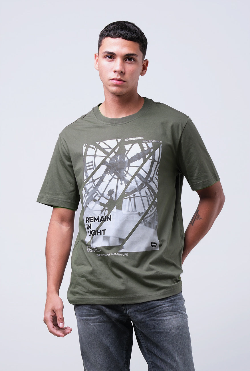 T-Shirt Lengan Pendek Regular Camaro Green 2.0
