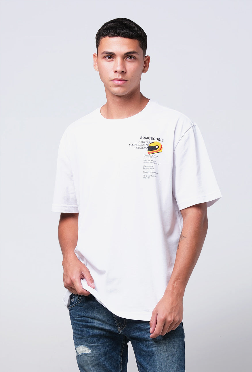 T-Shirt Lengan Pendek Regular Reyca Offwhite 2.0