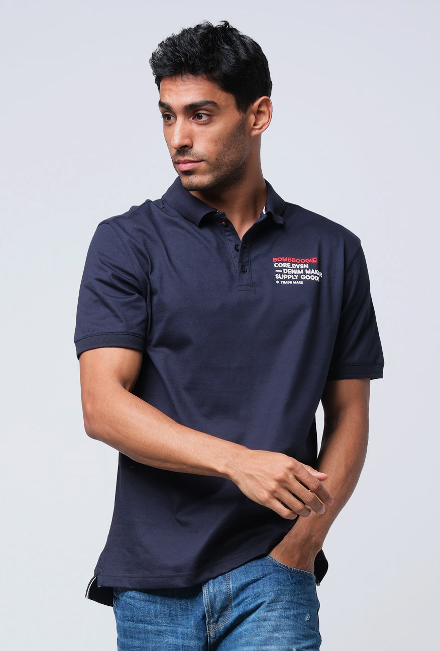 Polo Shirt Slimfit Elcort Dark Navy