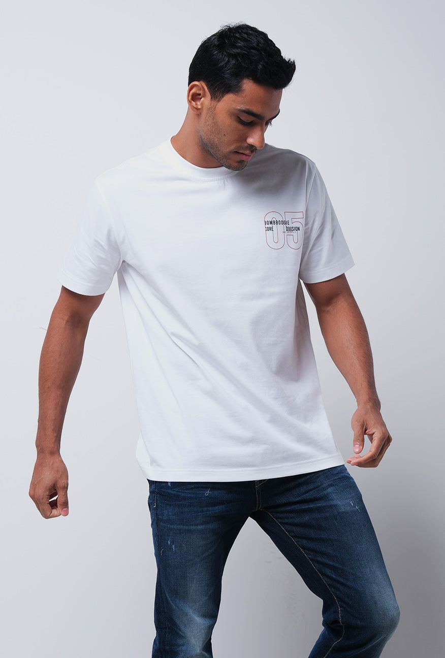 T-Shirt Lengan Pendek Bradle Regular Offwhite