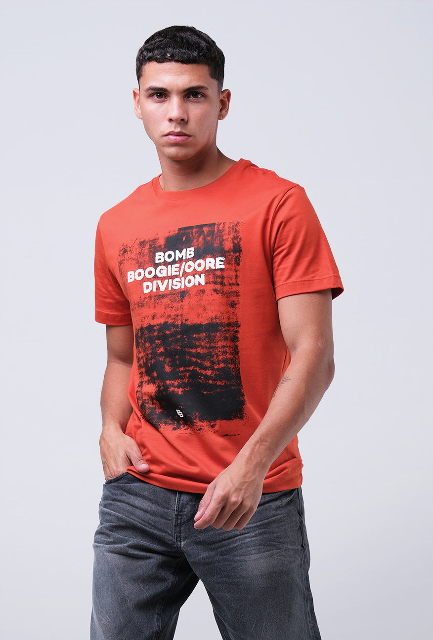 T-Shirt Lengan Pendek Slmift Hereon Dark Orange