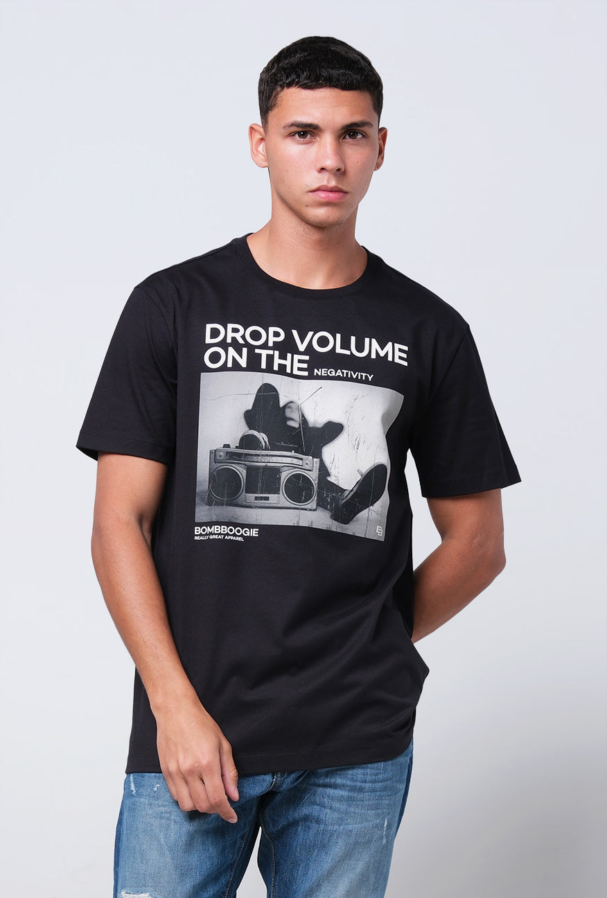 T-Shirt Lengan Pendek Slimfit Roirty Black