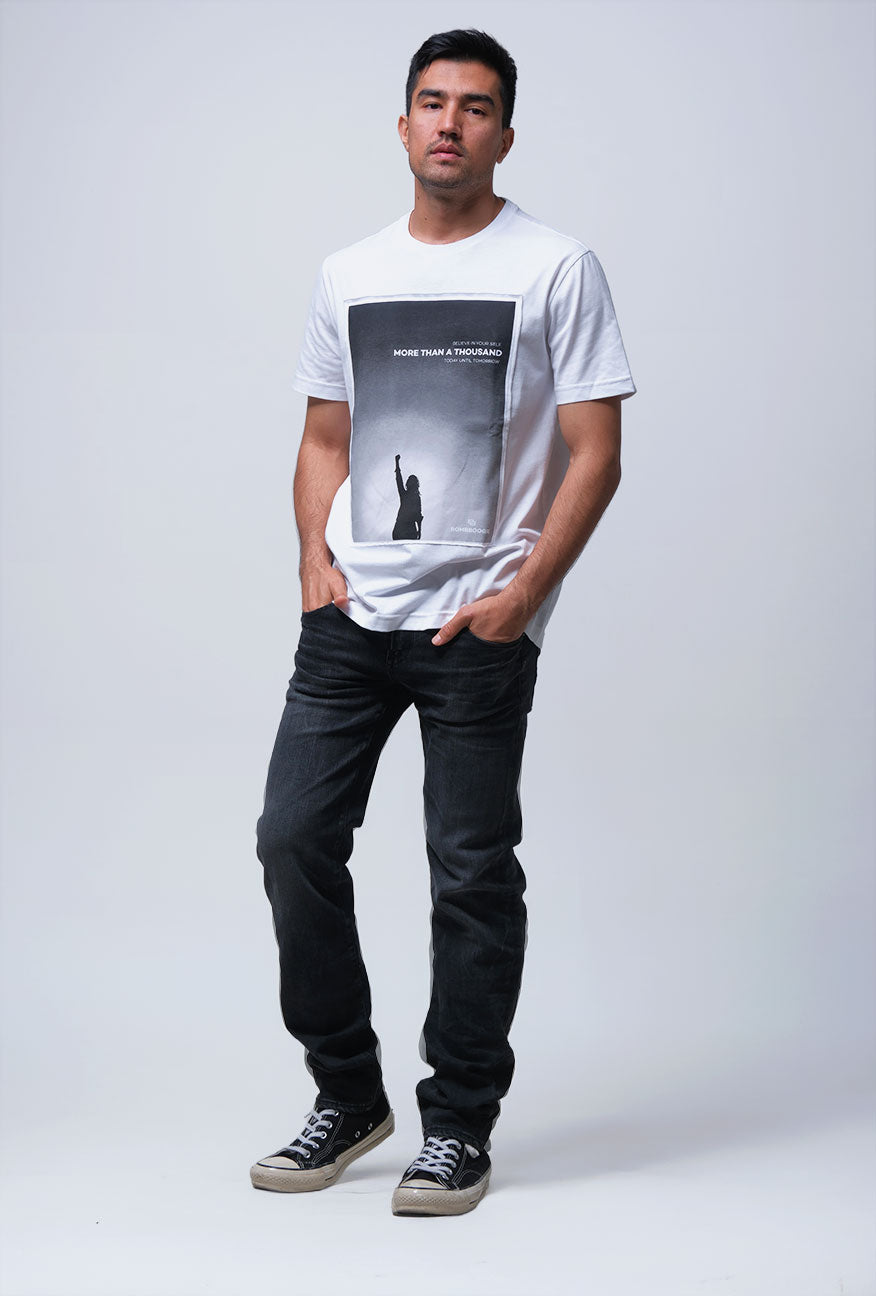 T-Shirt Lengan Pendek Slimfit Resolve Offwhite