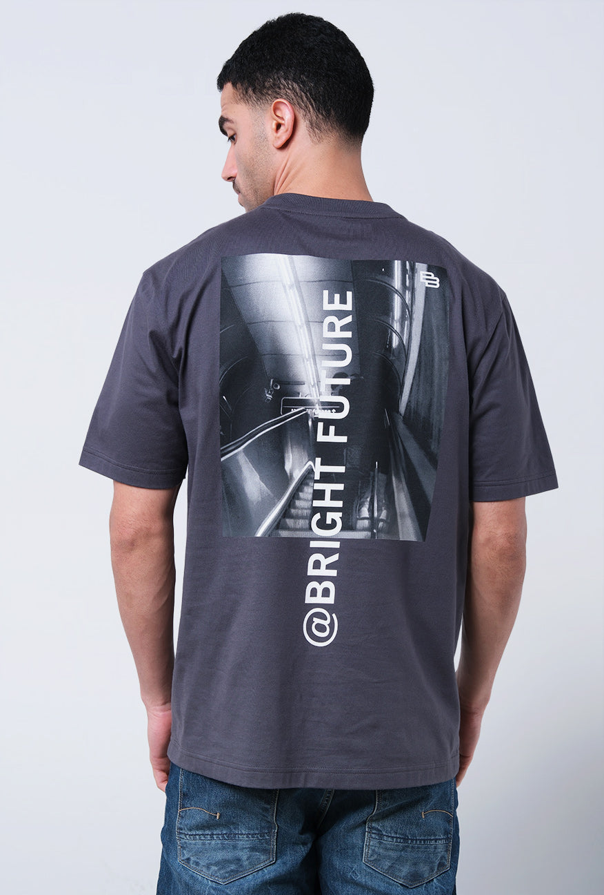 T-Shirt Lengan Pendek Oliever Dark Grey