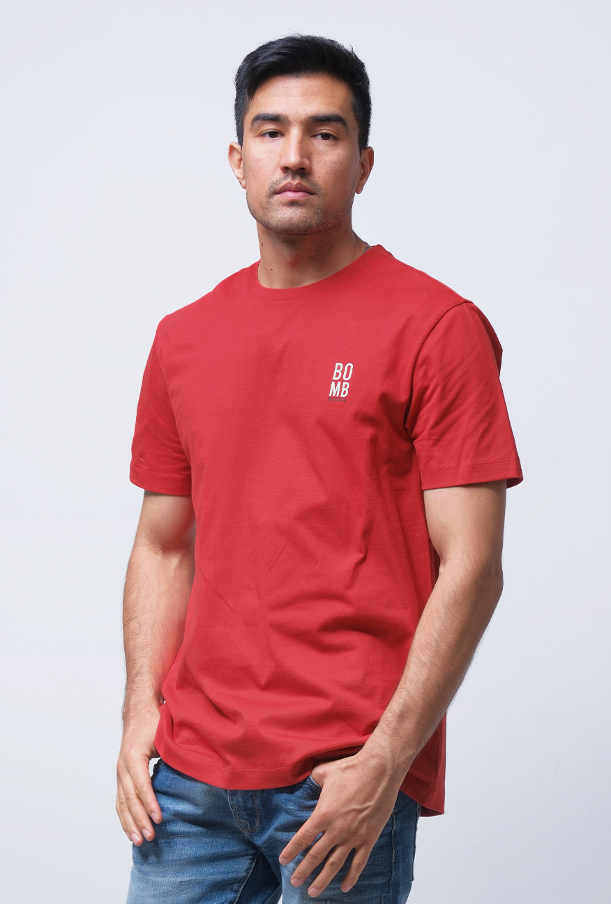T-Shirt Lengan Pendek Slimfit Drexa Red