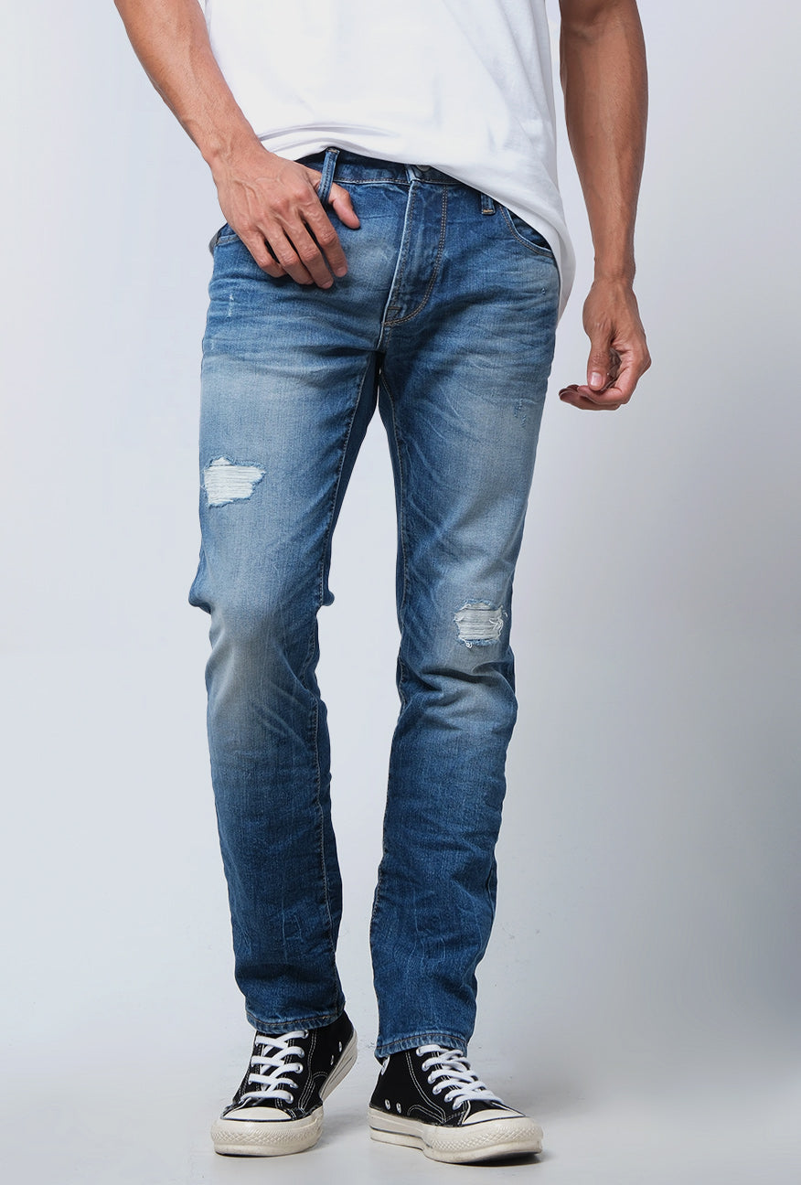 Jeans Skinny J7 Series Light Blue With Destroy