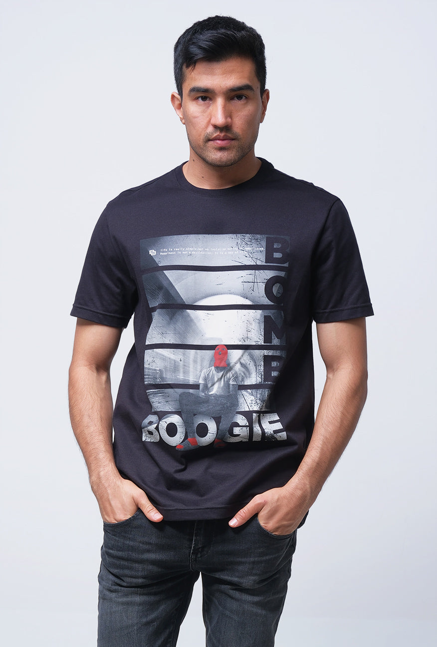 T-Shirt Lengan Pendek Slimfit Hartly Black Online
