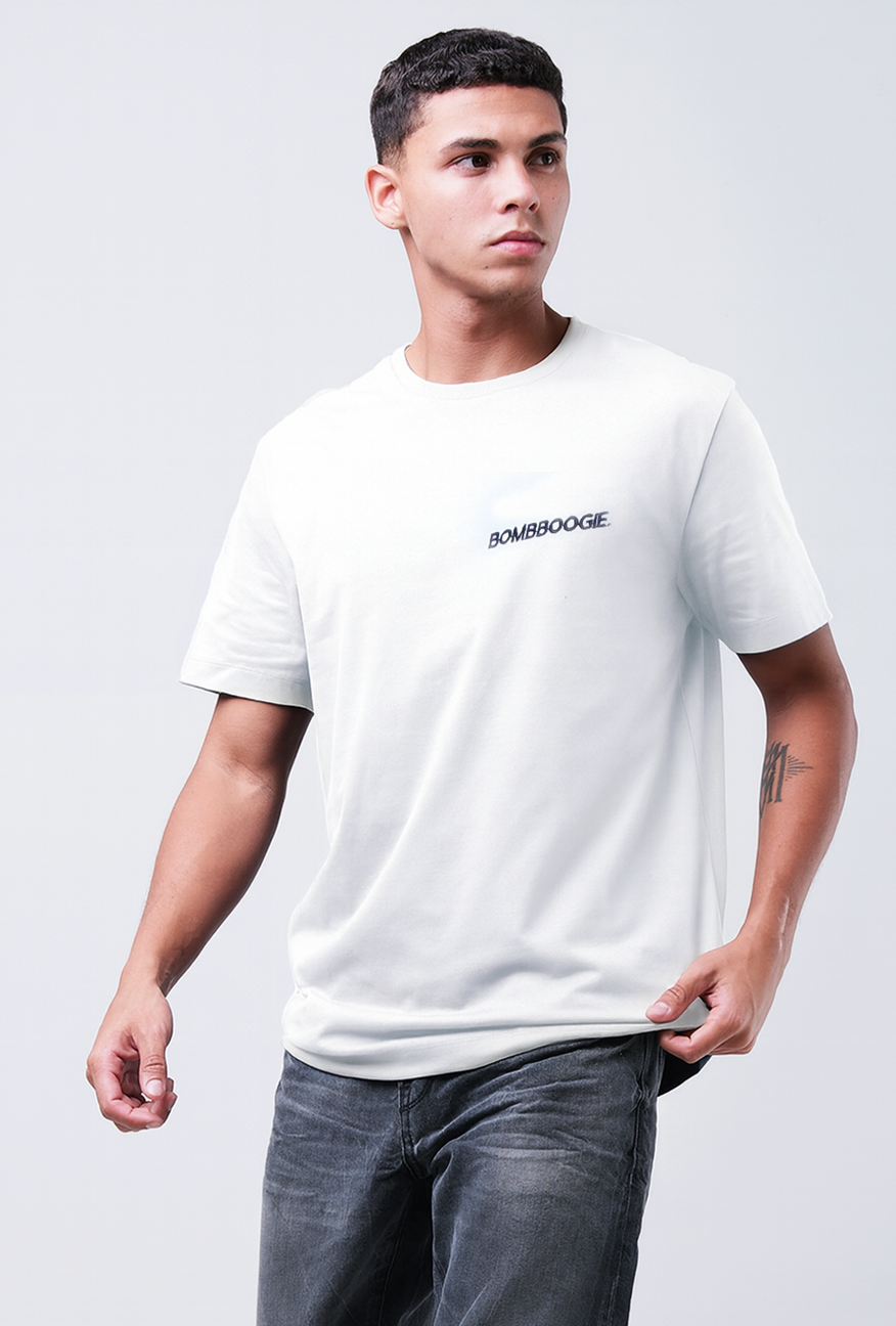 T-Shirt Lengan Pendek Slimfit Neville Offwhite