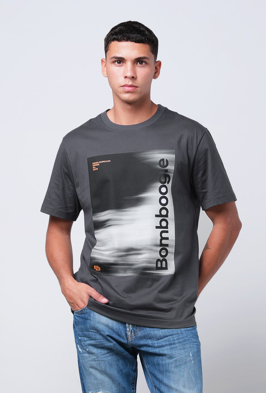 T-Shirt Lengan Pendek Regular Greivo Dark Grey 2.0