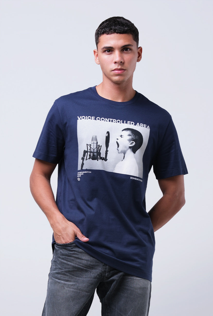 T-Shirt Lengan Pendek Slimfit Waldrof Dark Navy
