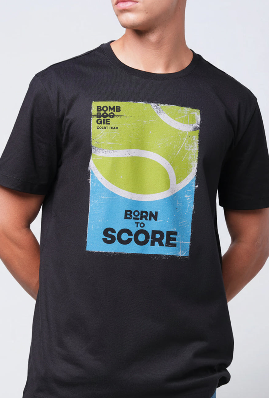 T-Shirt Lengan Pendek Slimfit Dribby Black