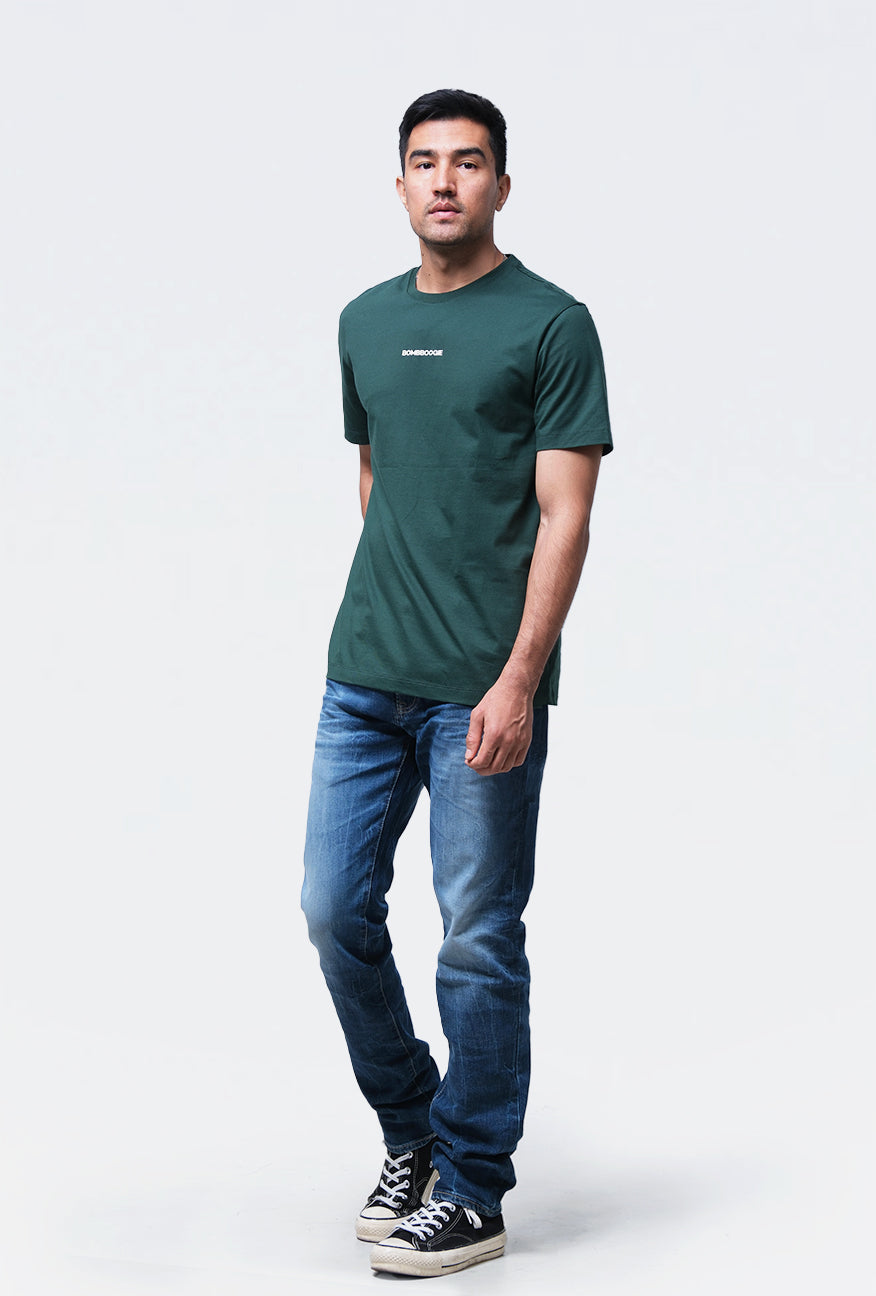 T-Shirt Lengan Pendek Slimfit Prevail Dark Green