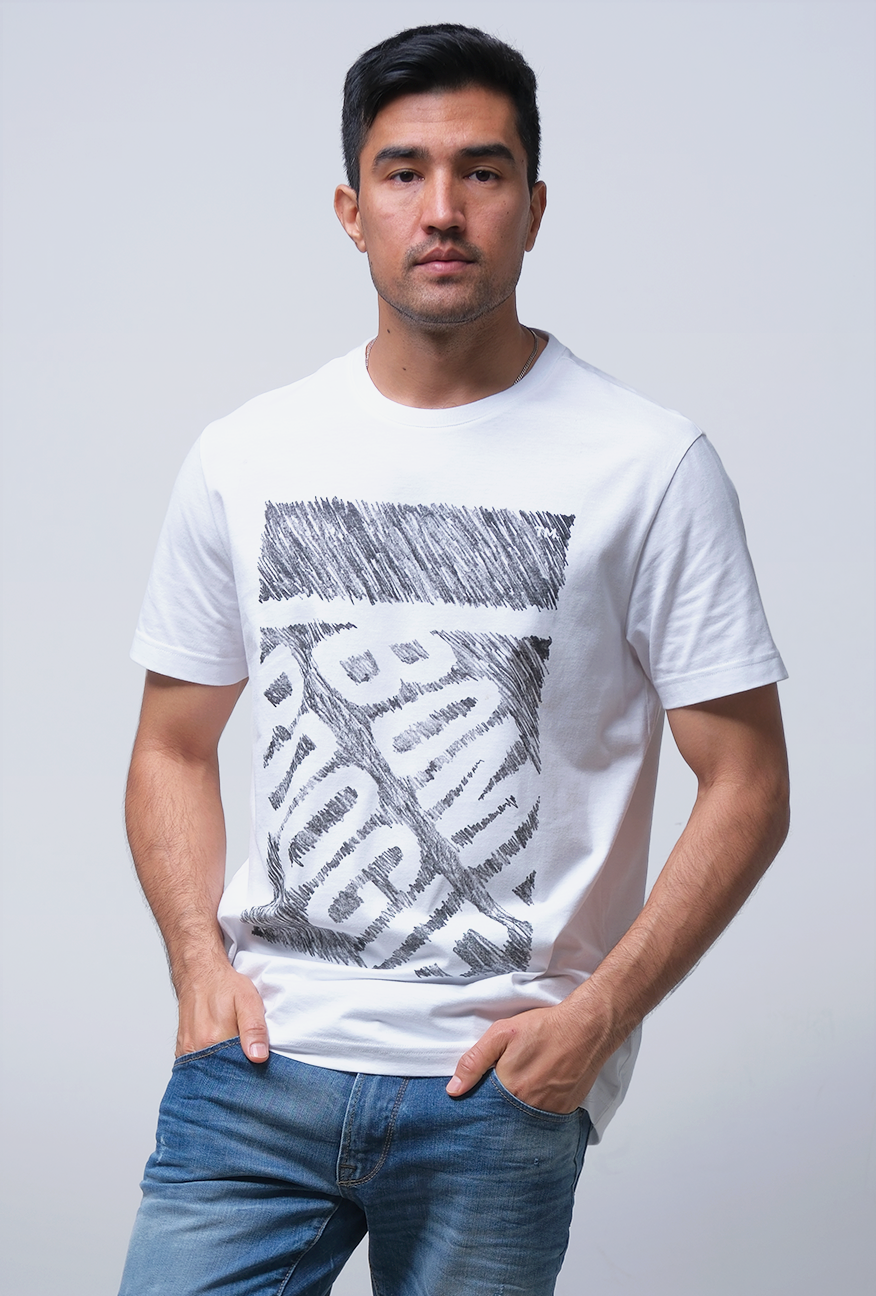 T-Shirt Lengan Pendek Slimfit Varden Offwhite