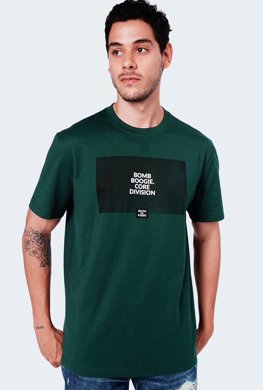 T-Shirt Lengan Pendek Higgs Dark Green Regular