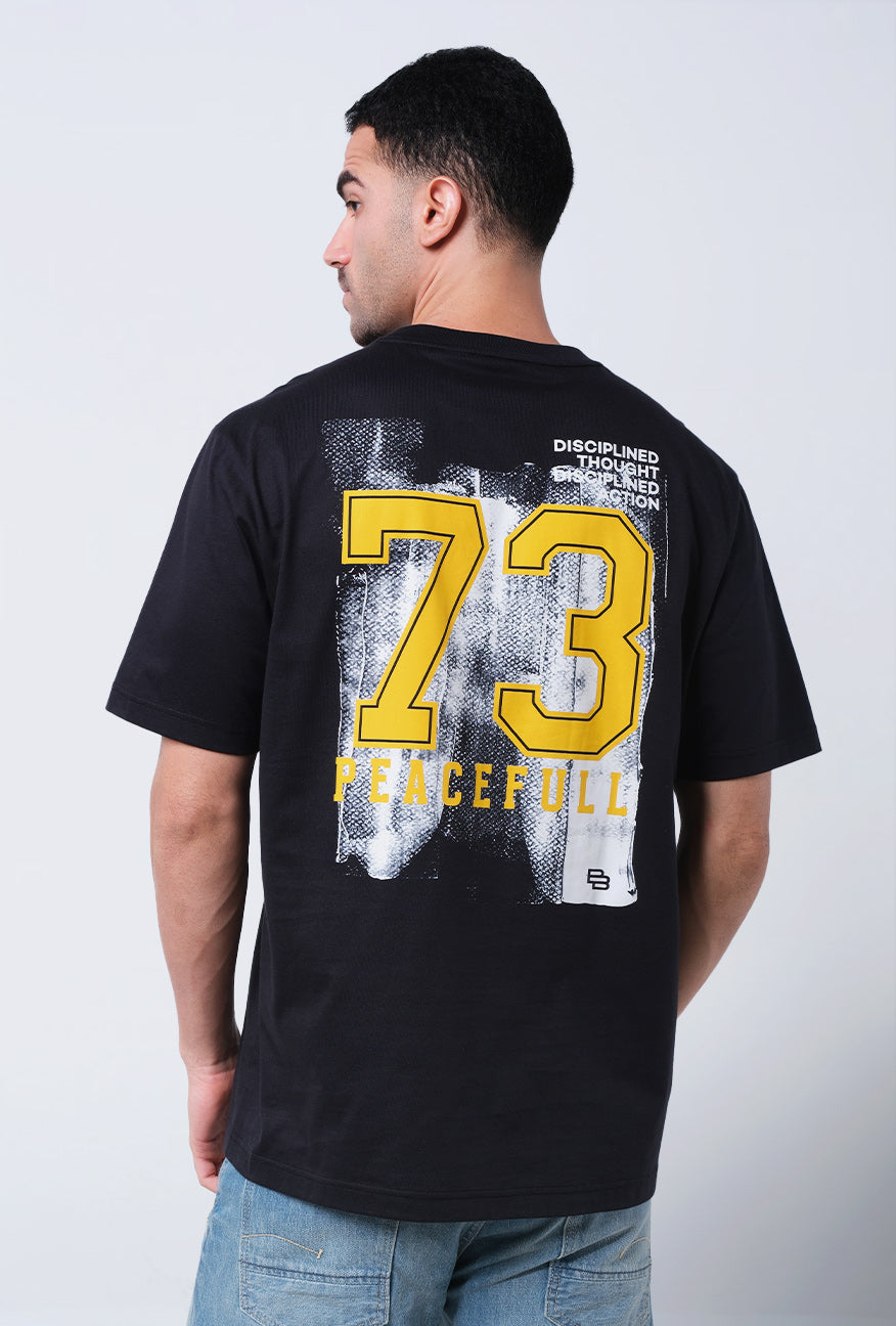 T-Shirt Lengan Pendek Regular Heliot Black