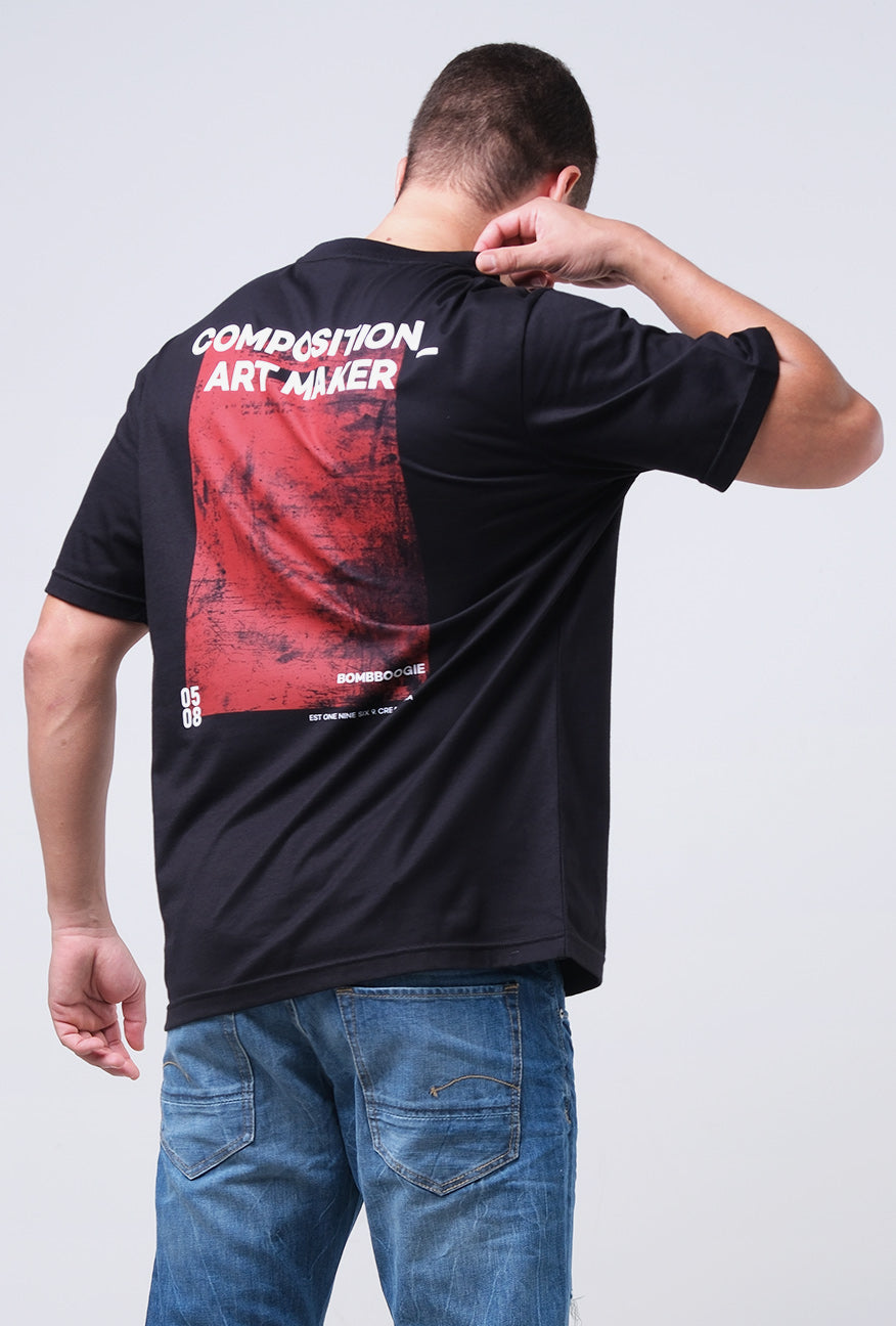 T-Shirt Lengan Pendek Regular Devergree Black