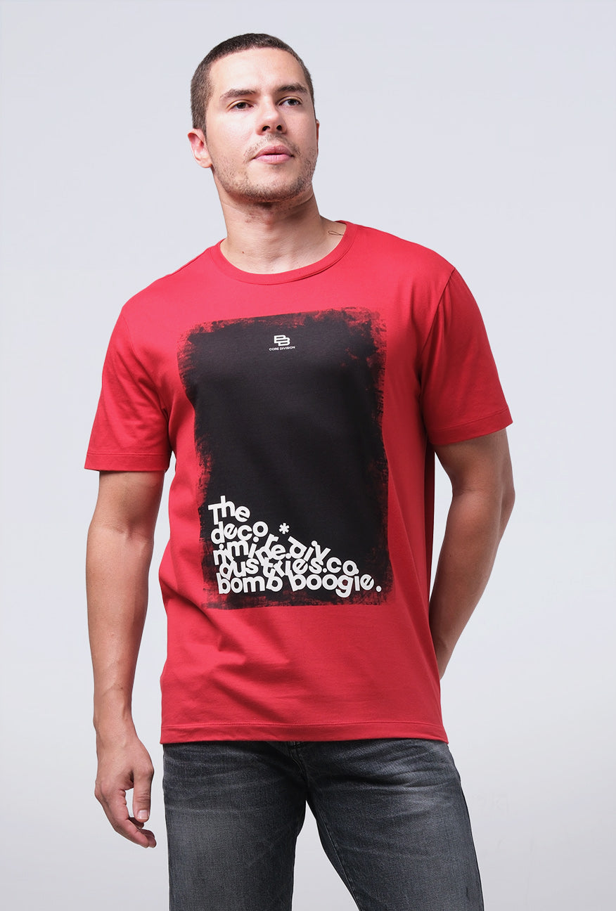 T-Shirt Lengan Pendek Slimfit Haskies Red