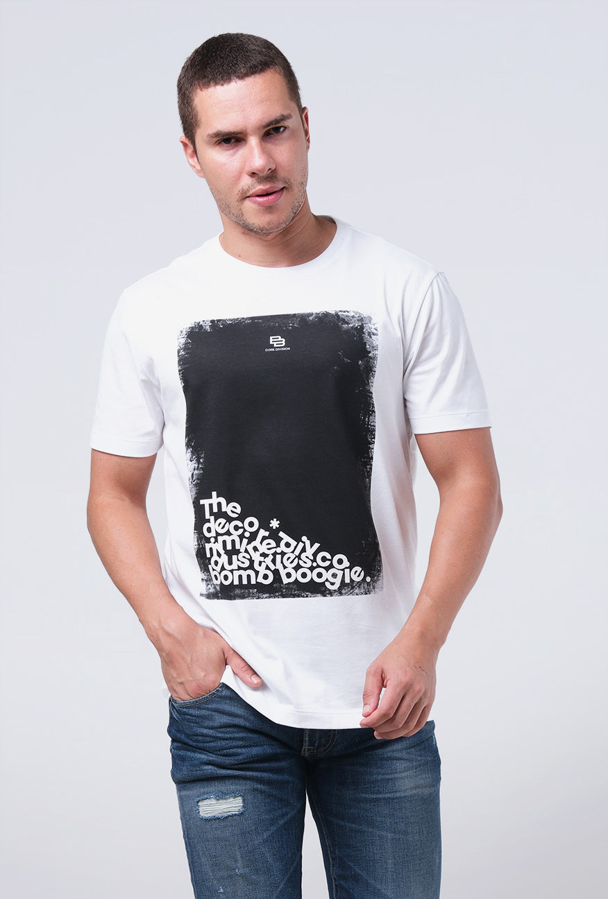 T-Shirt Lengan Pendek Slimfit Haskies White