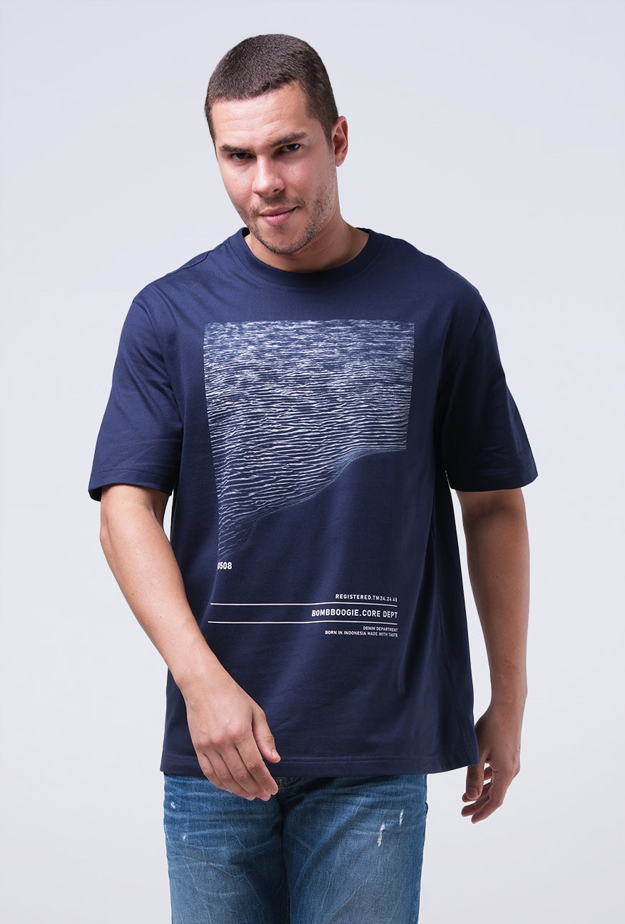 T-Shirt Lengan Pendek Molusk Dark Navy