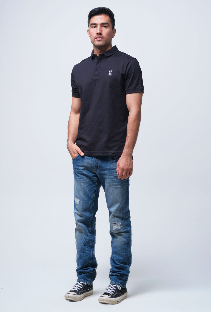Polo Shirt Riskgoner Black
