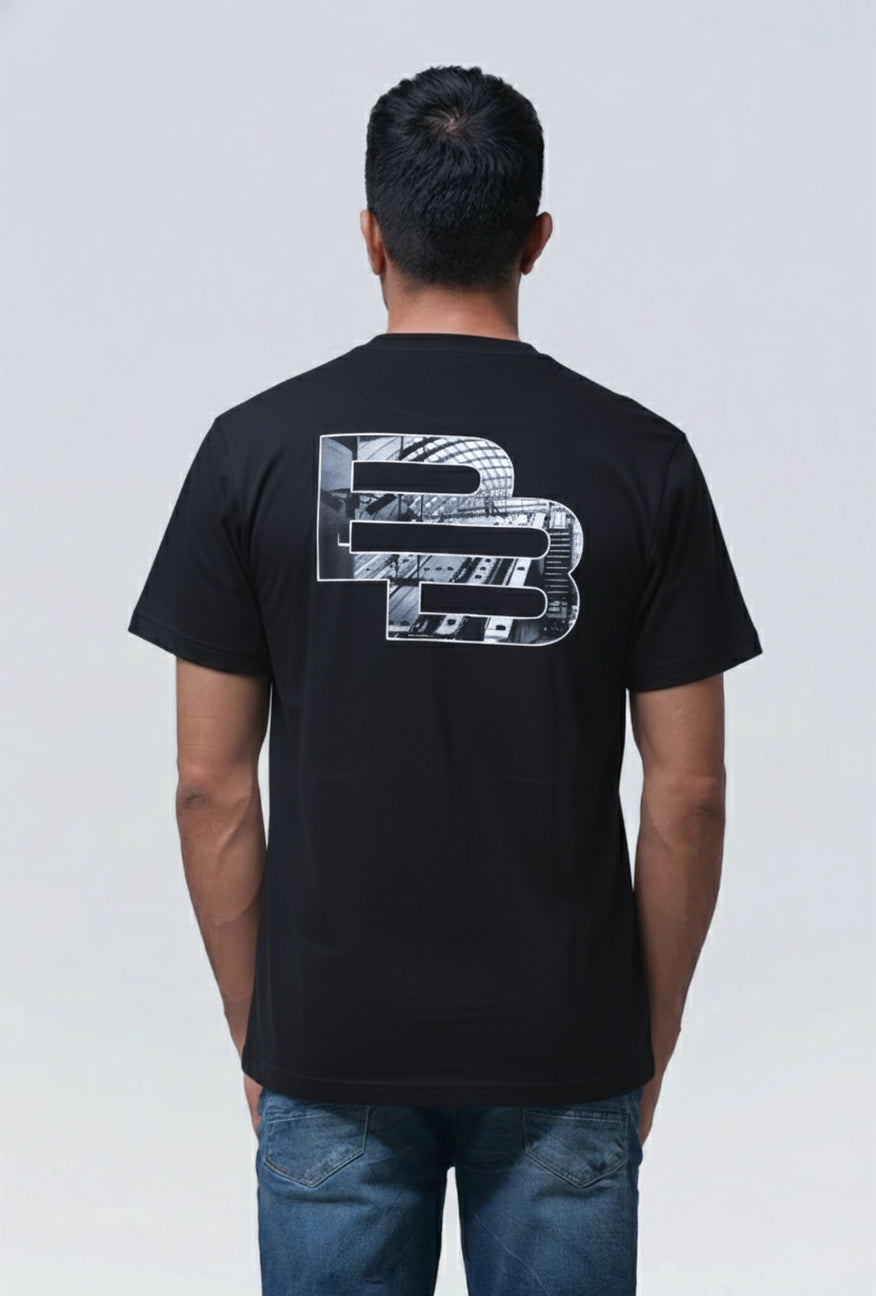 T-Shirt Lengan Pendek Slimfit Fercival Black