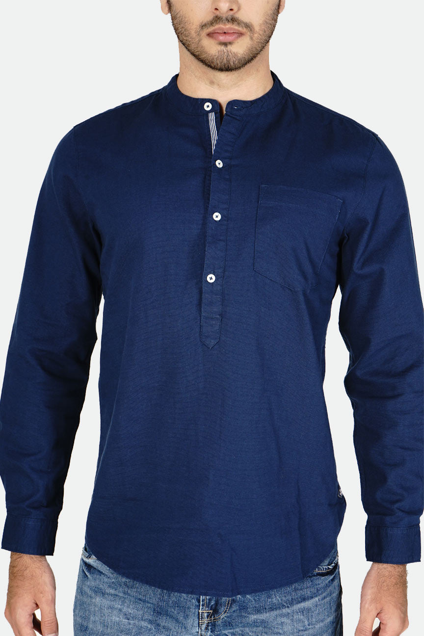 Kemeja Koko Regular Invander Navy