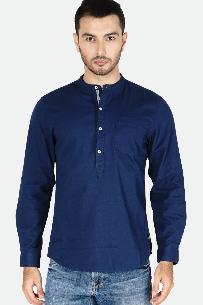 Kemeja Koko Regular Invander Navy