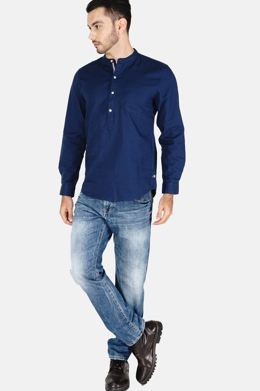 Kemeja Koko Regular Invander Navy