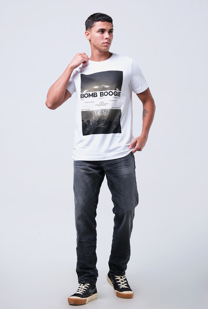 T-Shirt Lengan Pendek Slimfit Winzie Offwhite