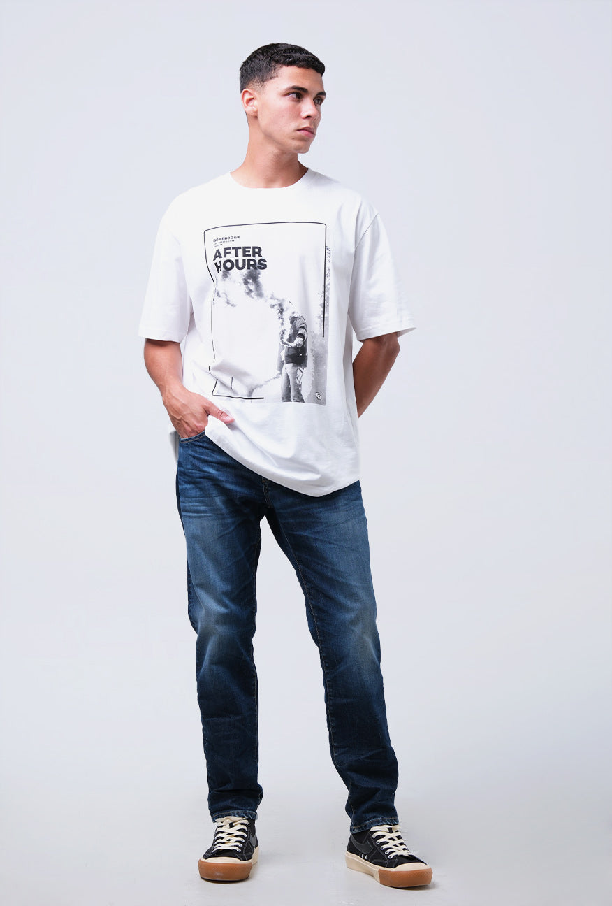 T-Shirt Lengan Pendek Regular Wellmon Offwhite 2.0