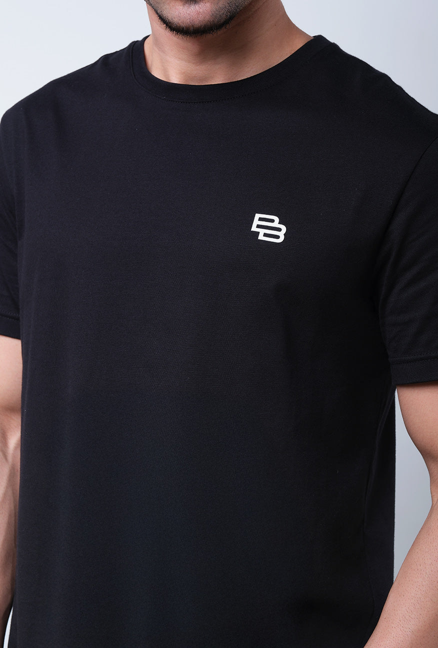 T-Shirt Lengan Pendek Slimfit Fercival Black