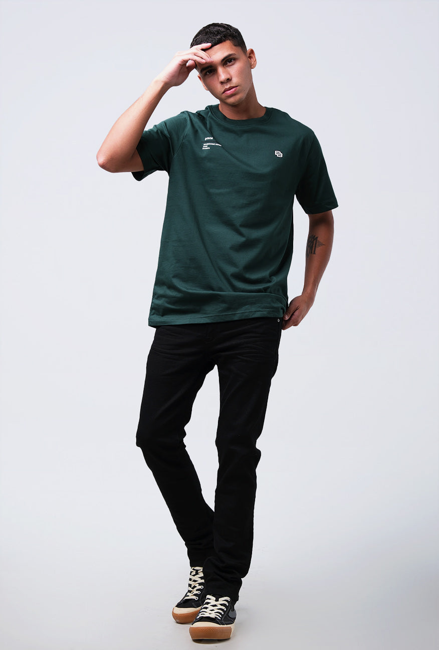 T-Shirt Lengan Pendek Regular Scree Dark Green 2.0