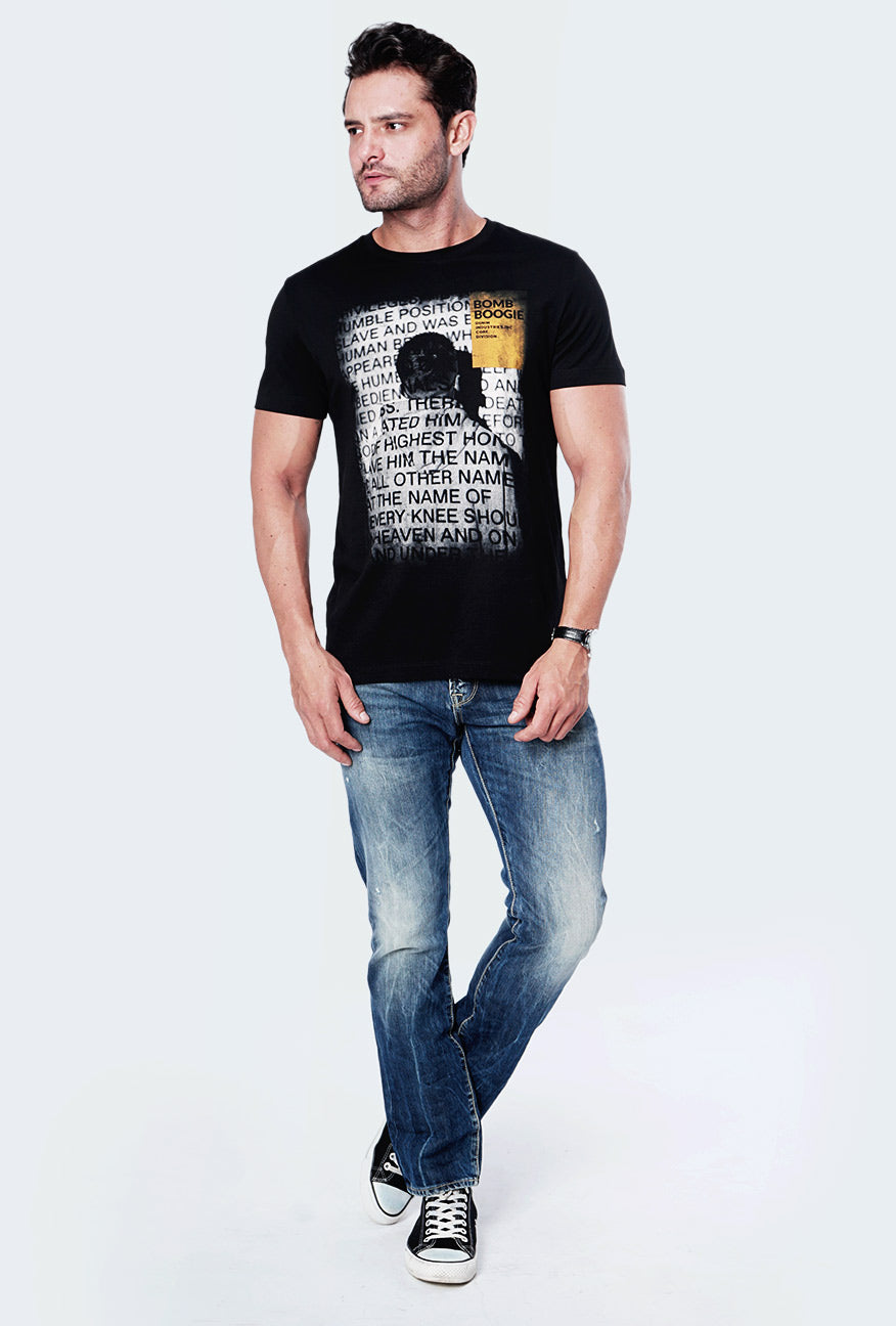 T-Shirt Lengan Pendek Valency Black