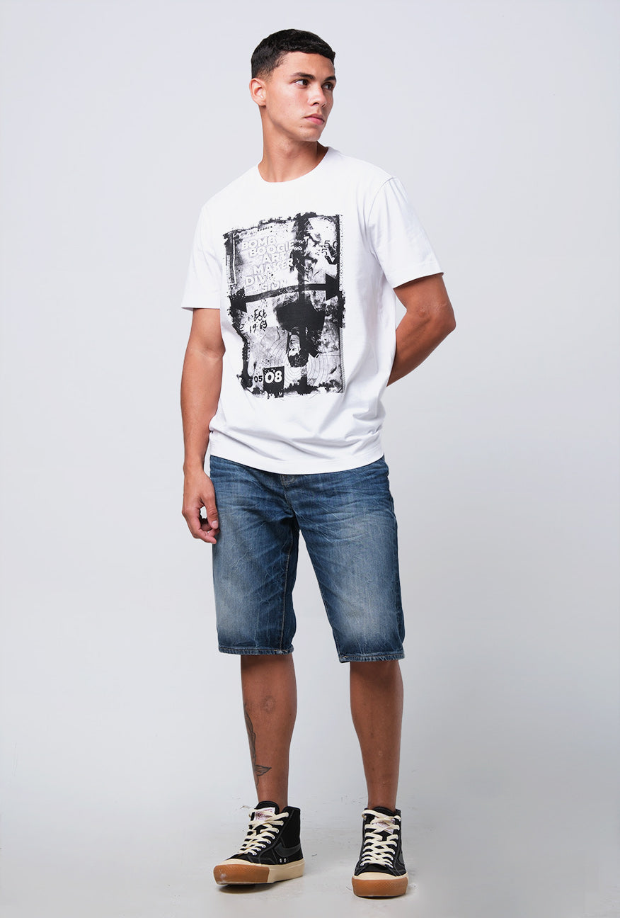 T-Shirt Lengan Pendek Slimfit Colby Offwhite