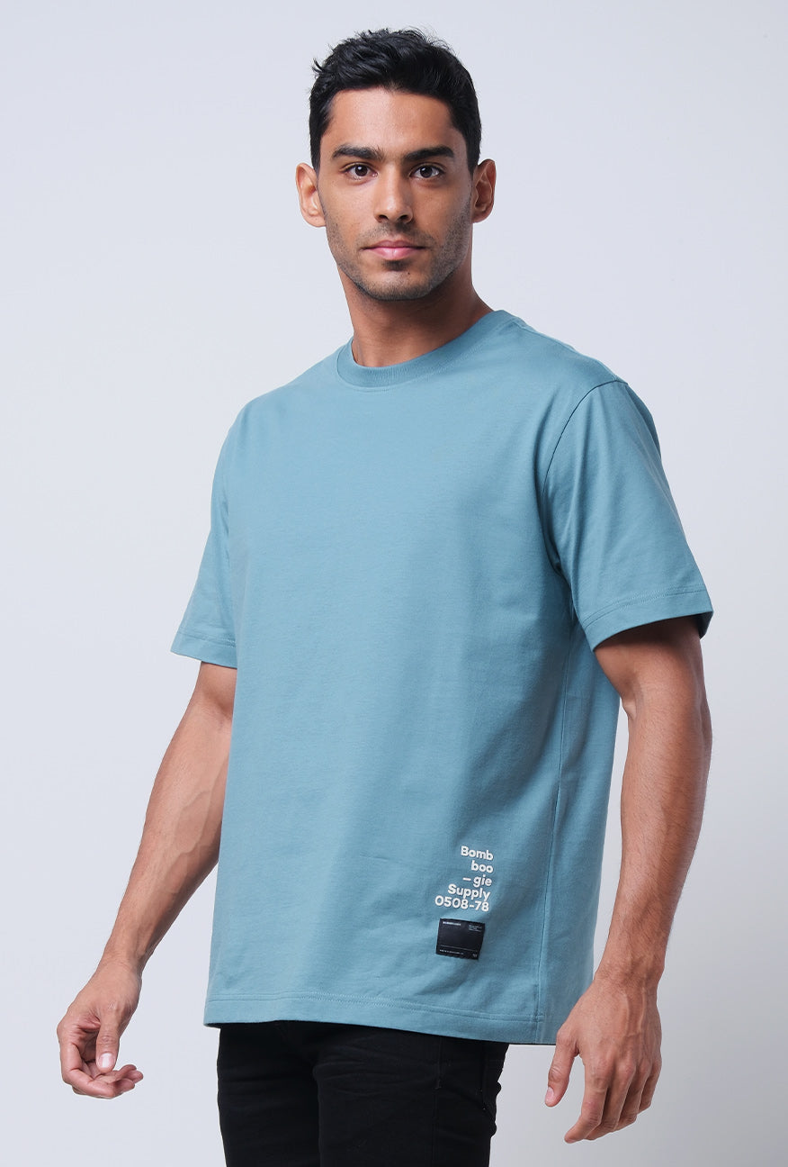 T-Shirt Lengan Pendek Regular Myres Blue Green 2.0