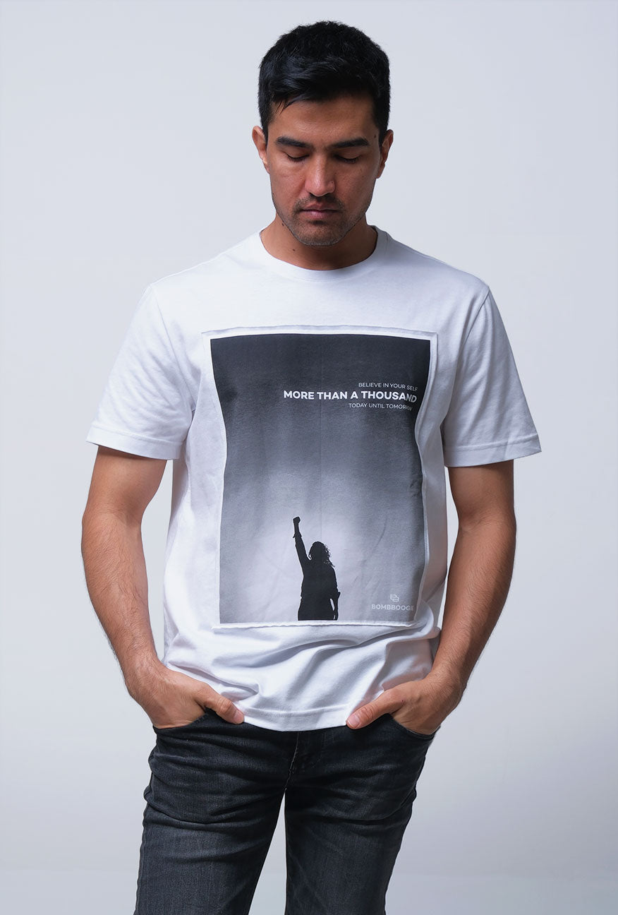 T-Shirt Lengan Pendek Slimfit Resolve Offwhite