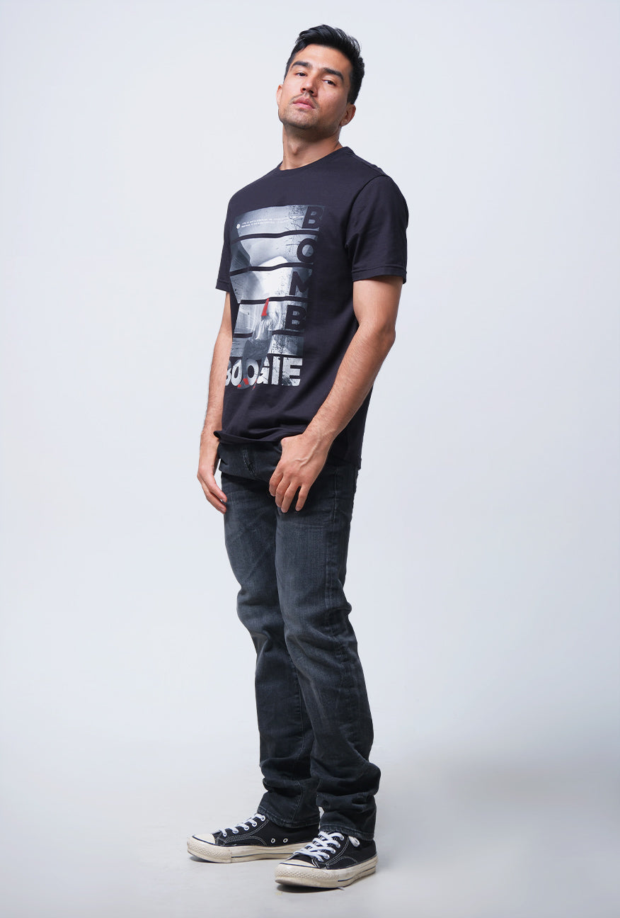 T-Shirt Lengan Pendek Slimfit Hartly Black Online