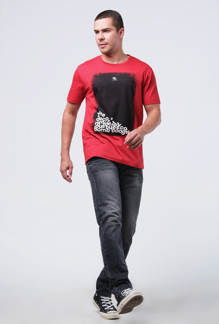 T-Shirt Lengan Pendek Slimfit Haskies Red