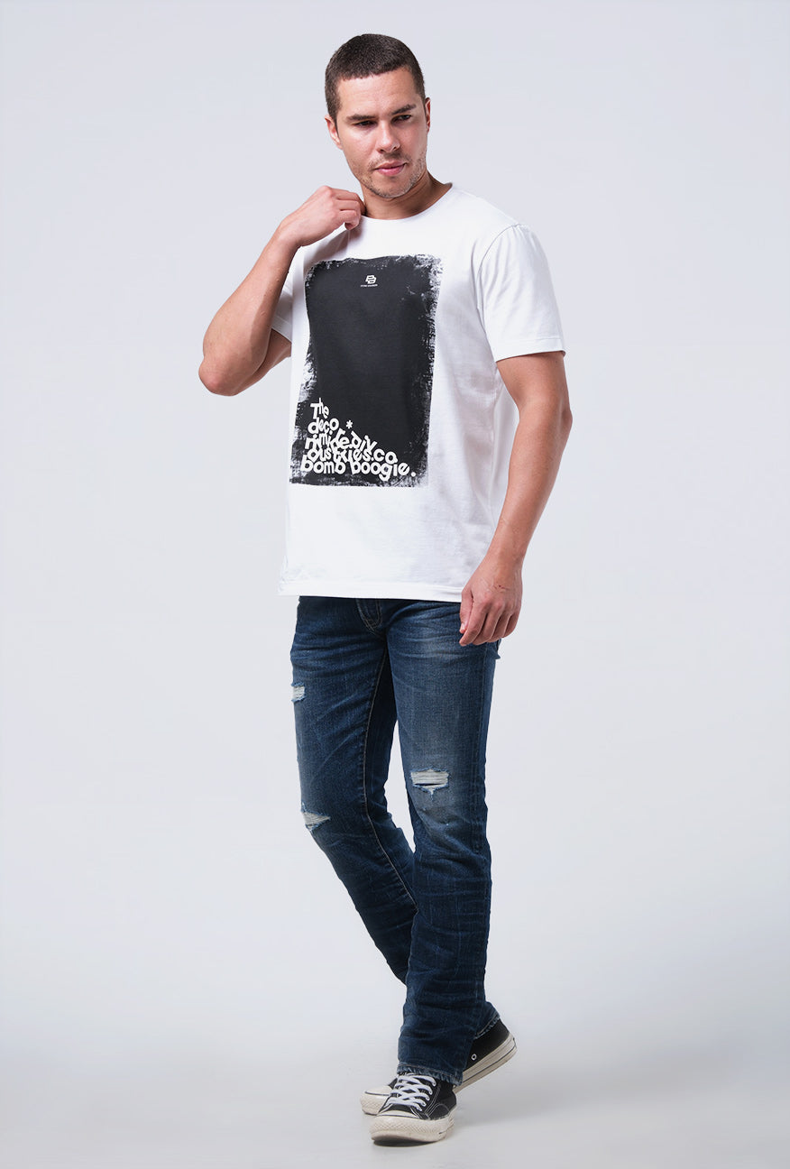 T-Shirt Lengan Pendek Slimfit Haskies White