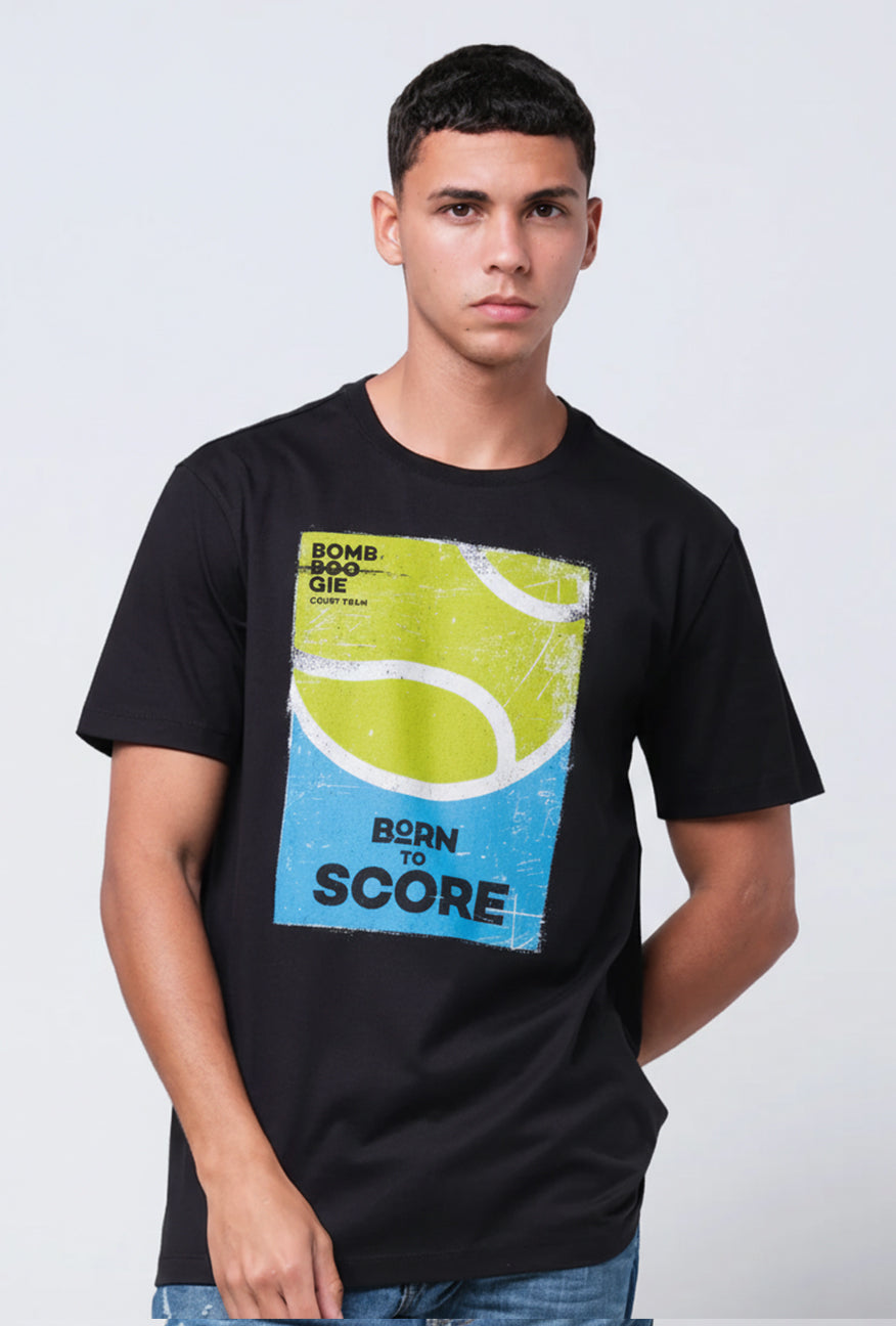 T-Shirt Lengan Pendek Slimfit Dribby Black