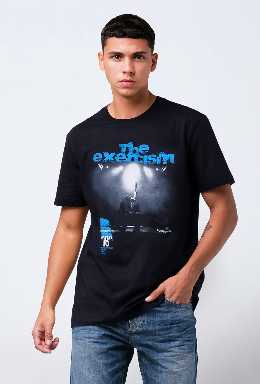 T-Shirt Lengan Pendek Slimfit Parlez Black Exclusive Online