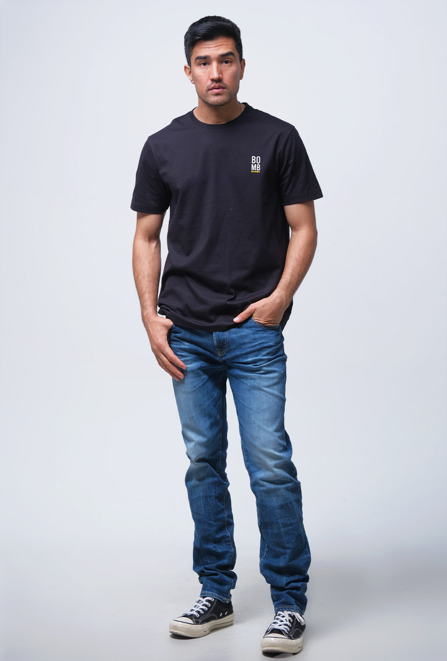 T-Shirt Lengan Pendek Slimfit Drexa Black
