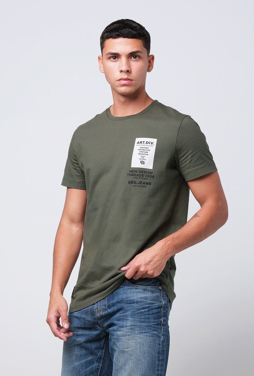 T-Shirt Lengan Pendek Slimfit Batler Green