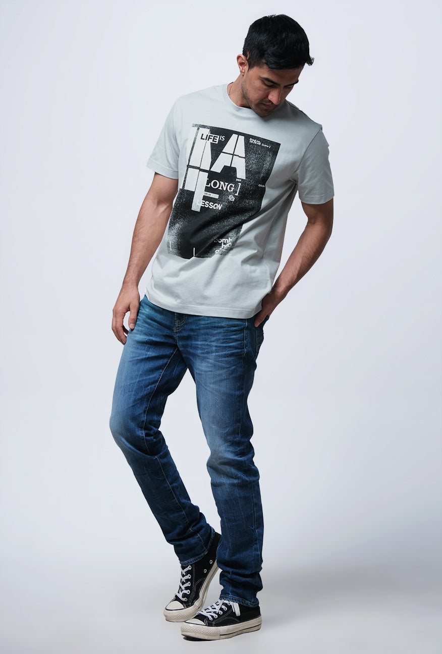 T-Shirt Lengan Pendek Slimfit Vastra Dusty Mint