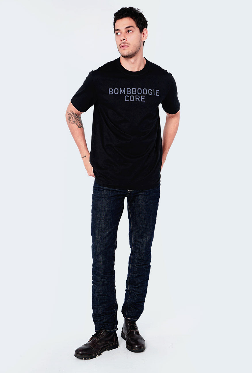 T-Shirt Lengan Pendek Denzel 2.0 Black Regular