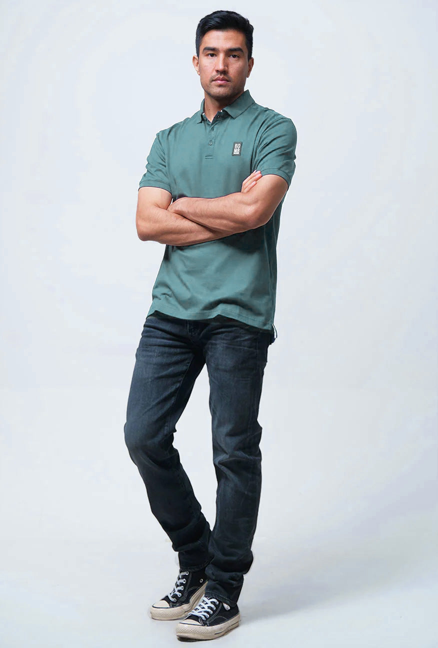 Polo Shirt Riskgoner Oily Blue Tosca