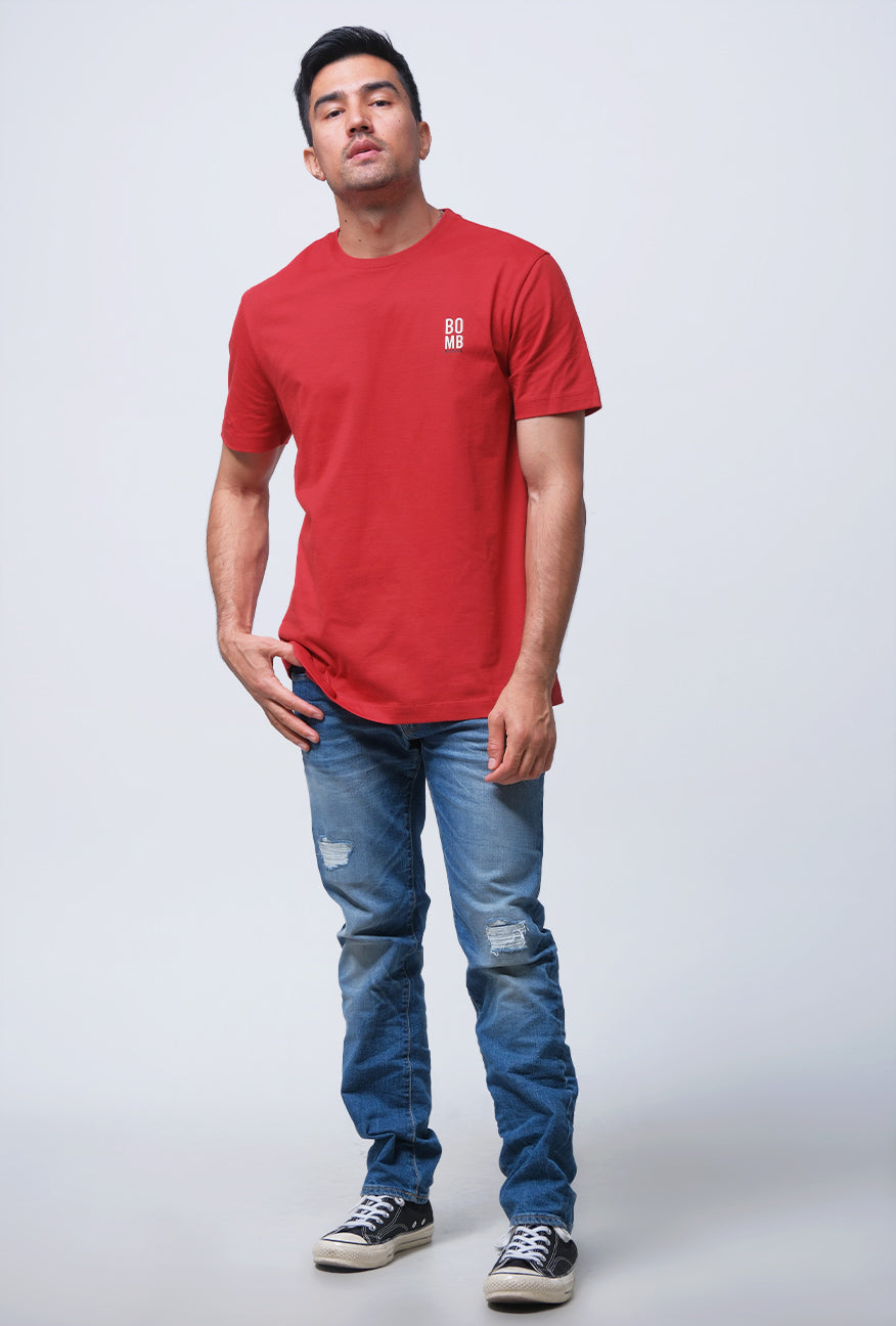 T-Shirt Lengan Pendek Slimfit Drexa Red