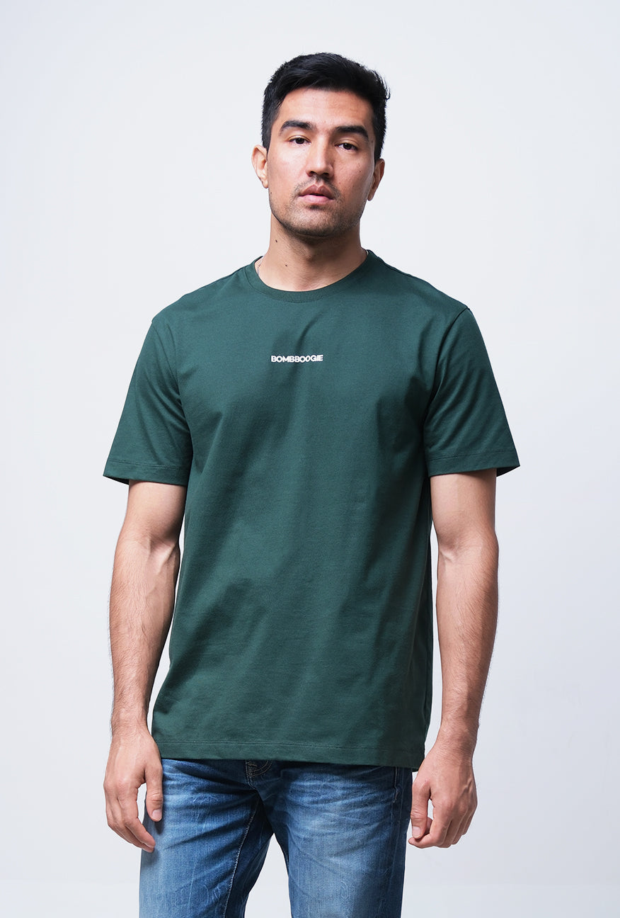 T-Shirt Lengan Pendek Slimfit Prevail Dark Green