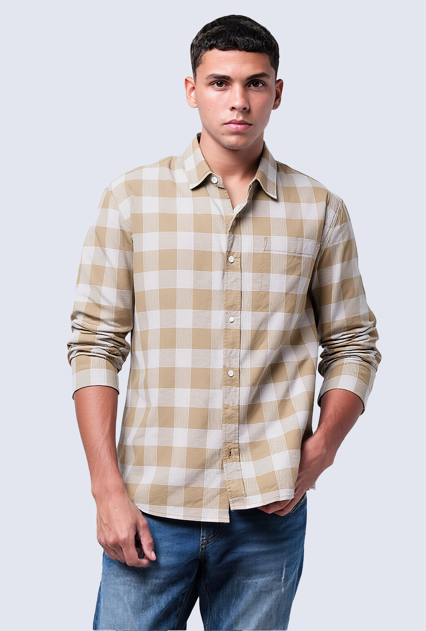 Kemeja Lengan Panjang Regular Versatile Olive